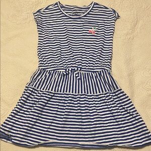 Oshkosh Striped  Dress with Cherry Embroidery